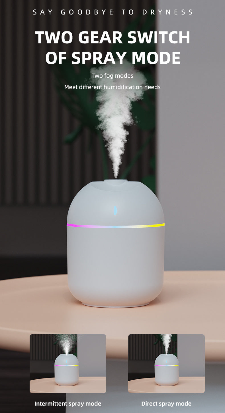 270ML Air Humidifier Cool Mist Aroma Diffuser .