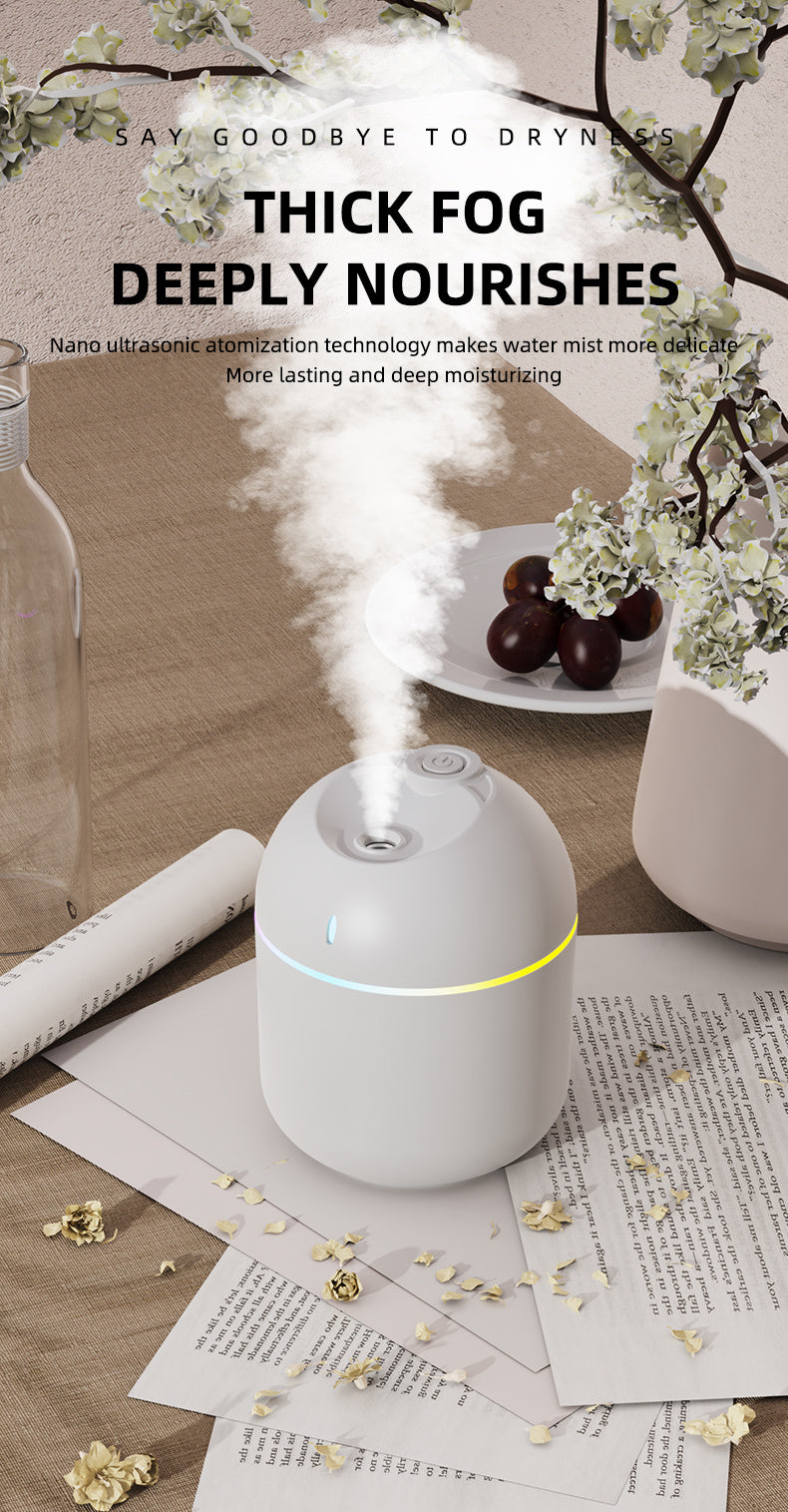 270ML Air Humidifier Cool Mist Aroma Diffuser .