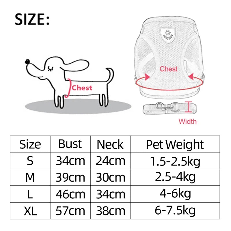 Harness Reflective  for dogs