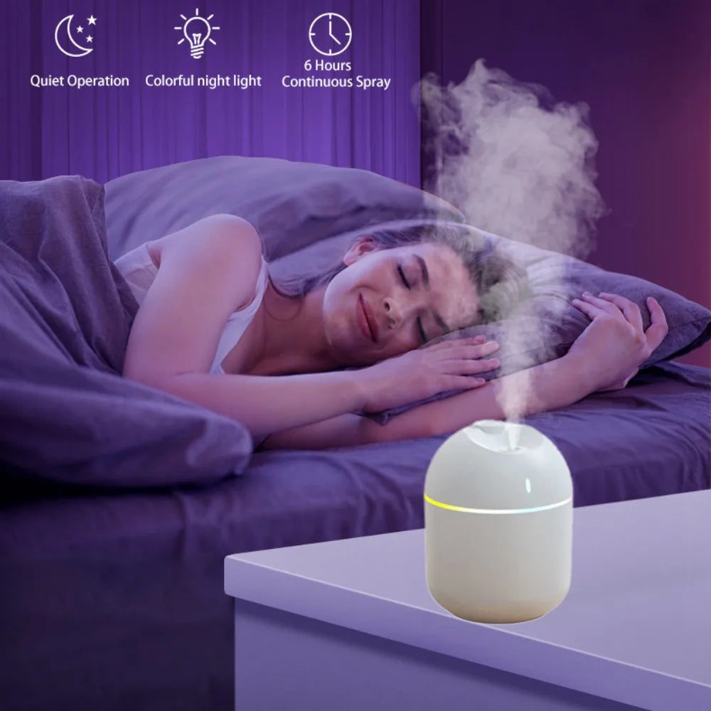 270ML Air Humidifier Cool Mist Aroma Diffuser .