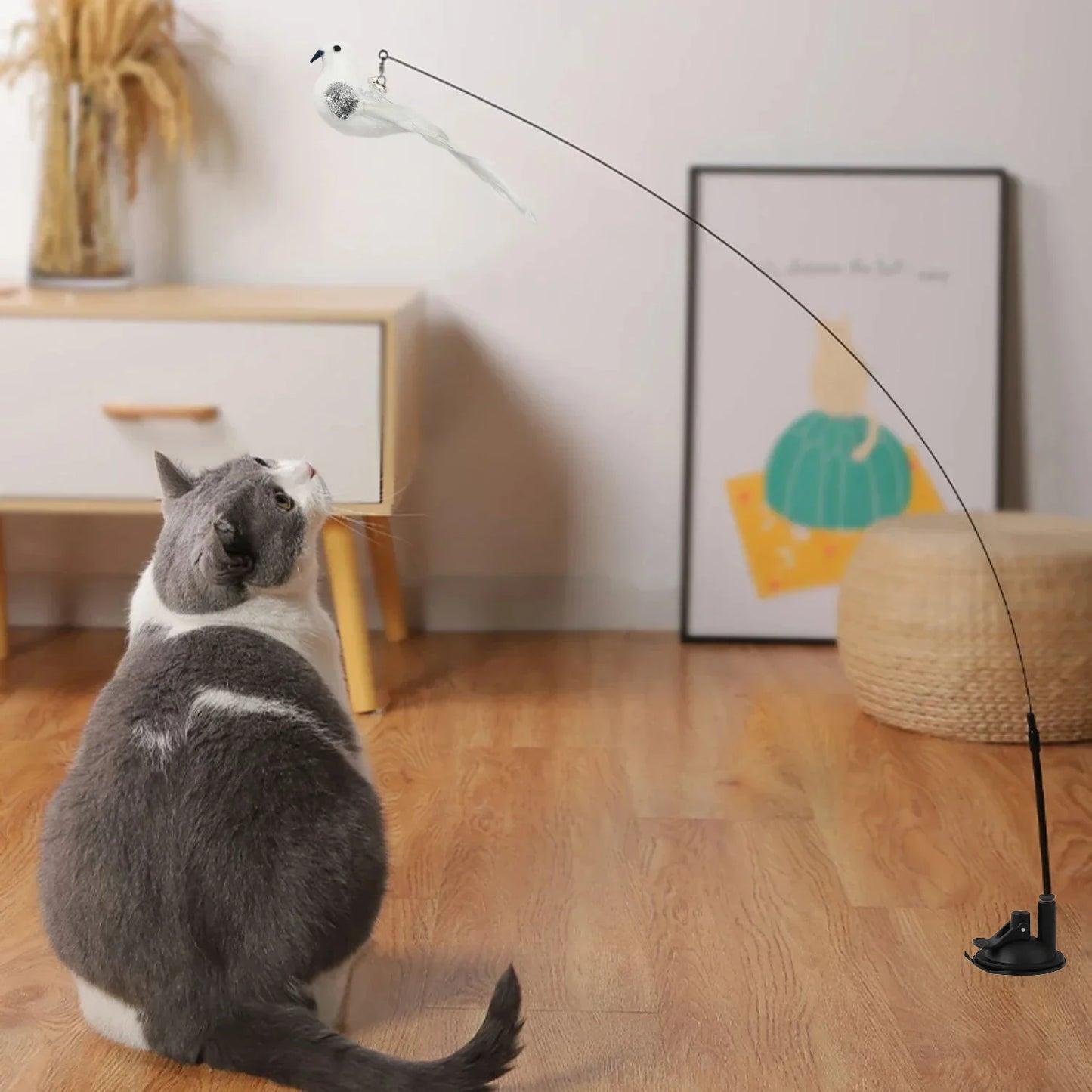 Simulation Bird Cat Toys Funny Interactive .