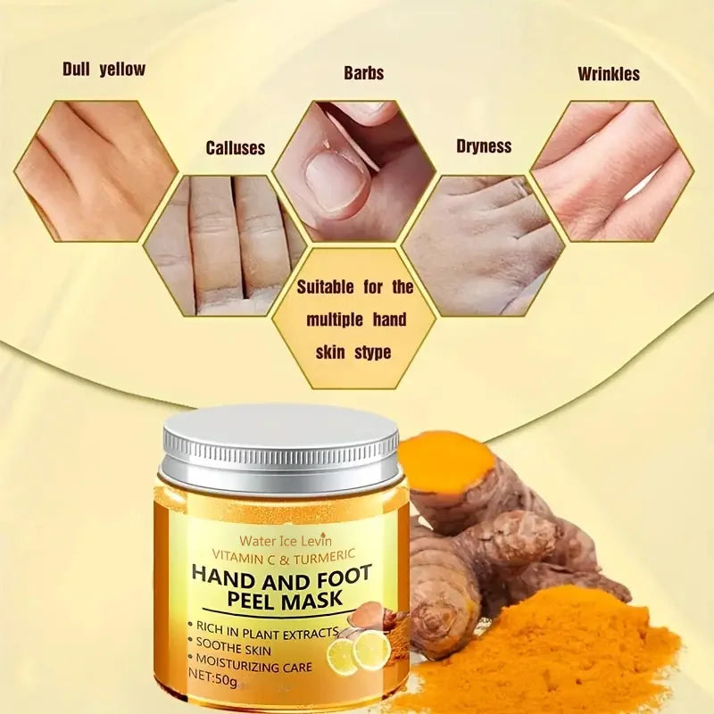 Vitamin C Turmeric Hand and Foot peel mask  .