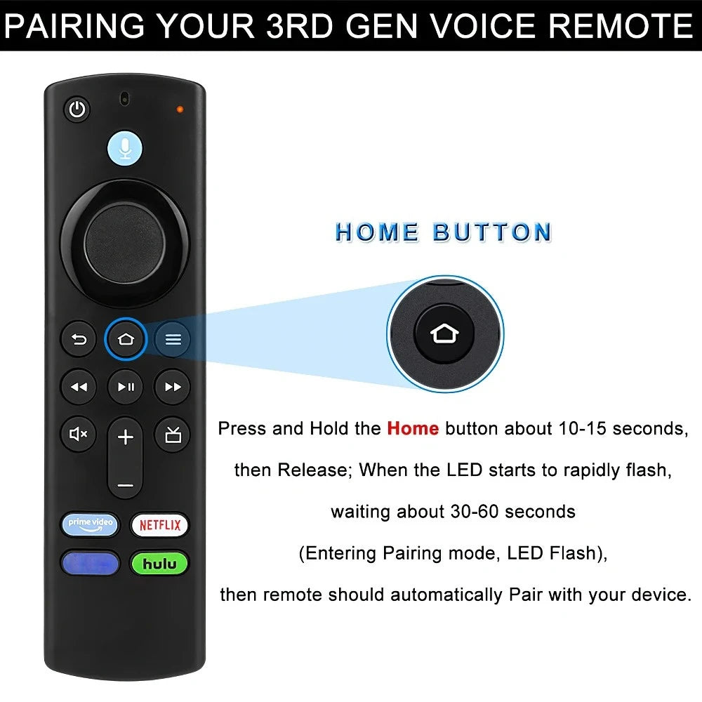 Smart Voice Remote Control Replacement TV Stick 4K MAX Lite Fire Cube Smart Remote Works With