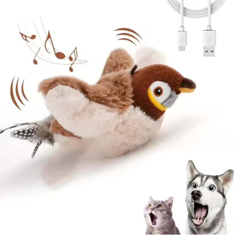 Hot Simulated Bird Cat Toy Interactive .