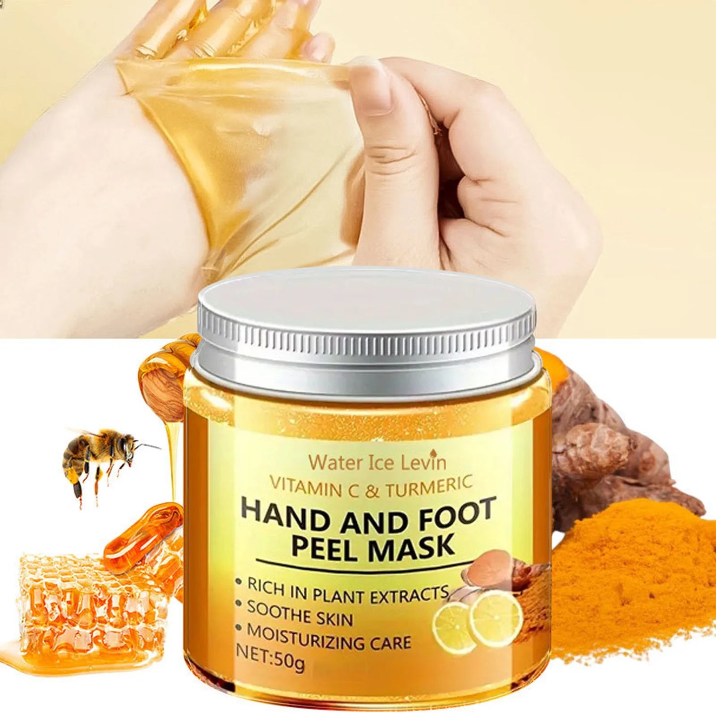 Vitamin C Turmeric Hand and Foot peel mask  .