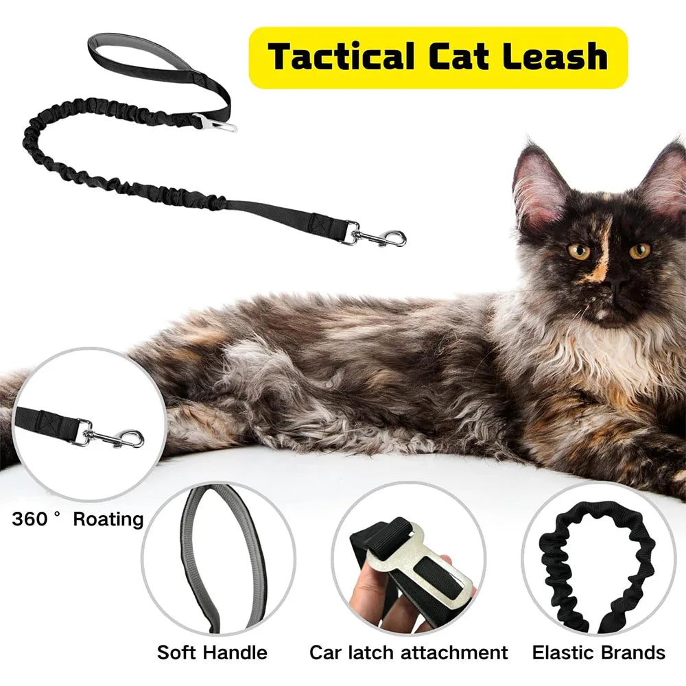 Tactical Cat & Dog Harness Leash For Working