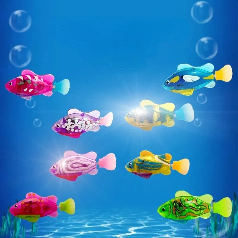 Cat Toy LED Inductive  Swimming Robot Fish Toys.