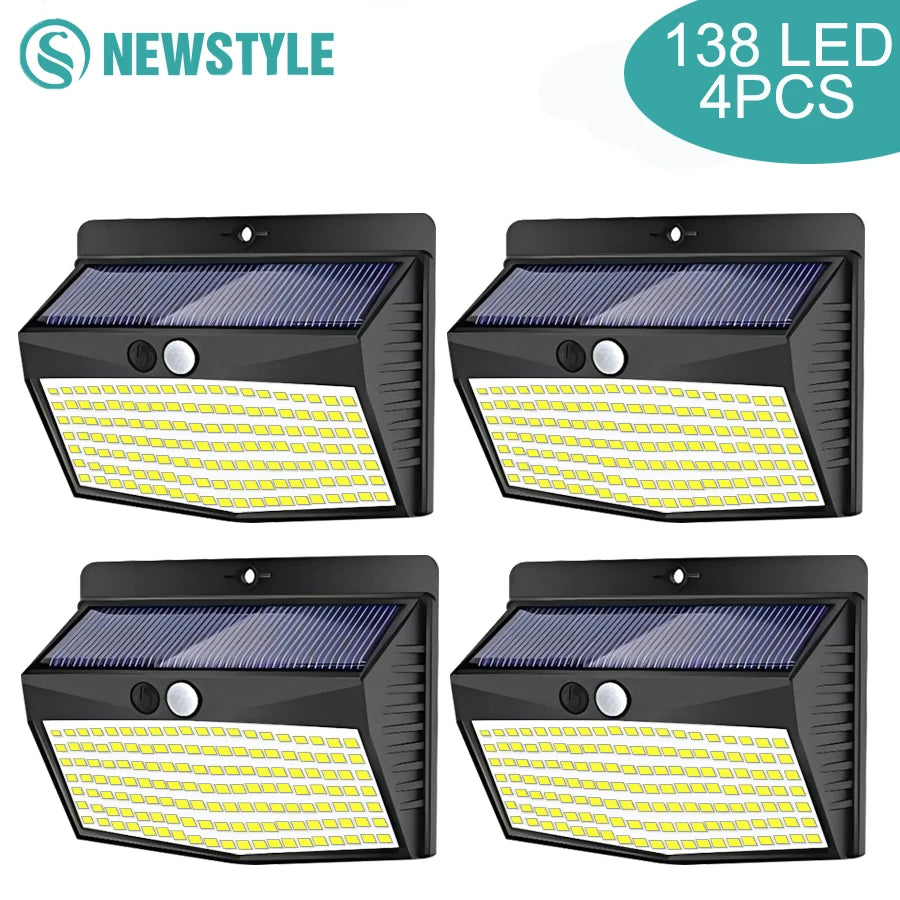 138 LED solar lamp outdoor