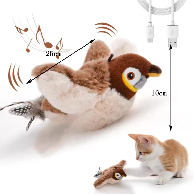 Hot Simulated Bird Cat Toy Interactive .