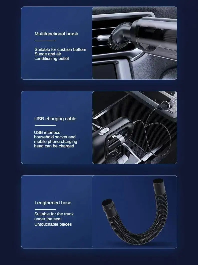 Handheld Home Vacuum Cleaner Rechargeable.