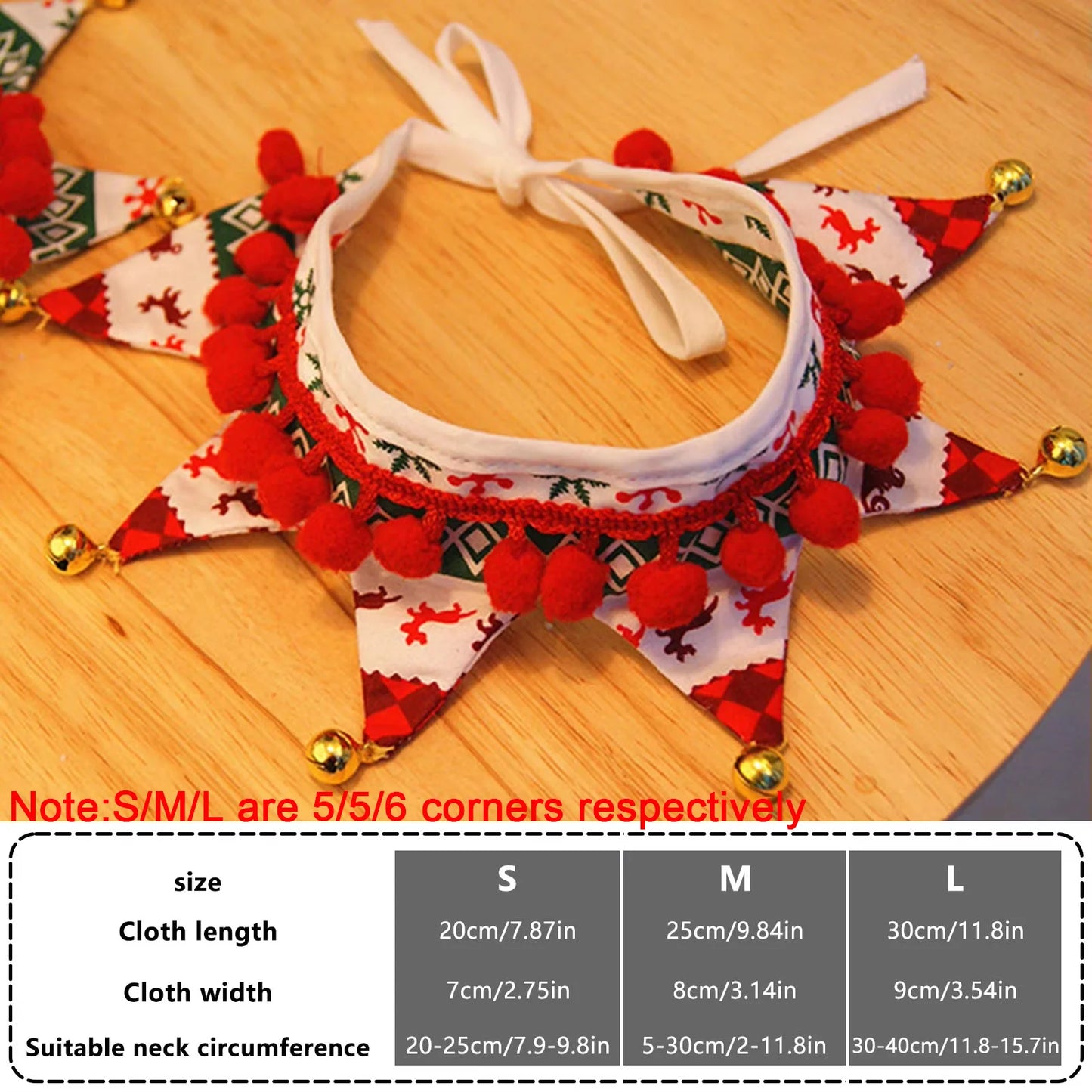 SantaPup™ Festive Jingle Bell Dog Bandana