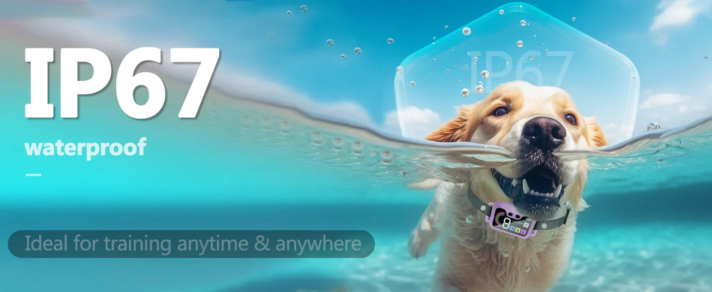 Smart Dog Training Collar for Large Dogs - 3 training modes