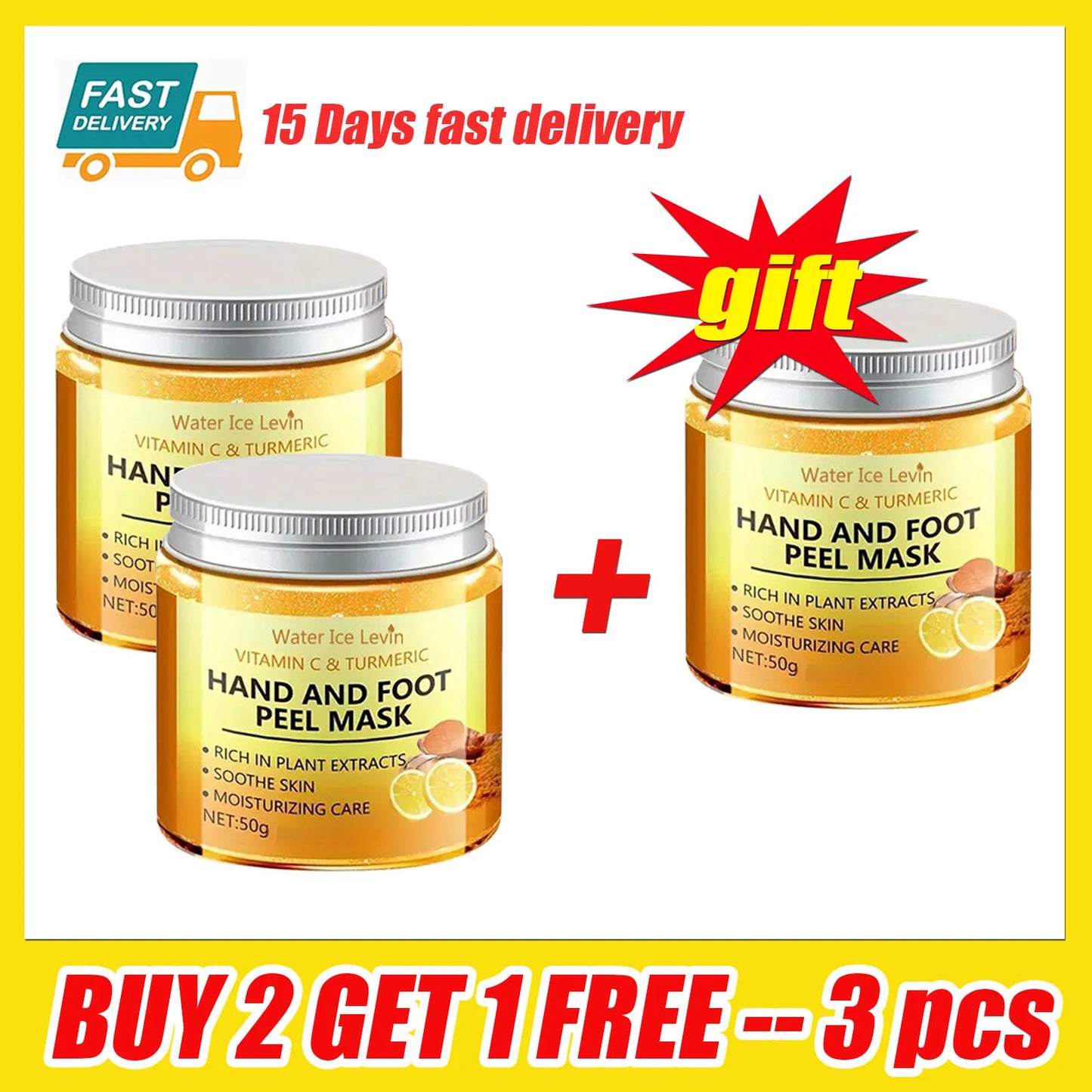 Vitamin C Turmeric Hand and Foot peel mask  .