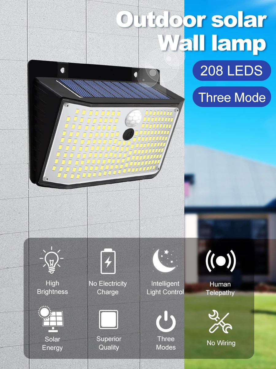 138 LED solar lamp outdoor