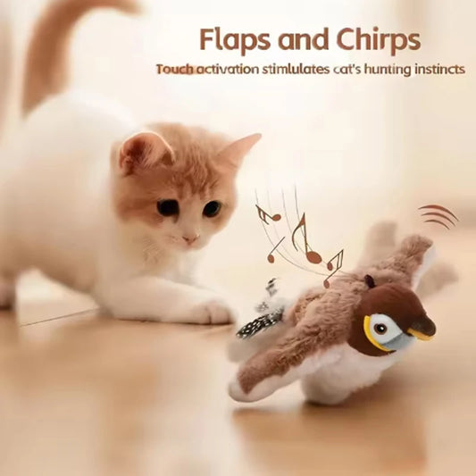 Hot Simulated Bird Cat Toy Interactive .