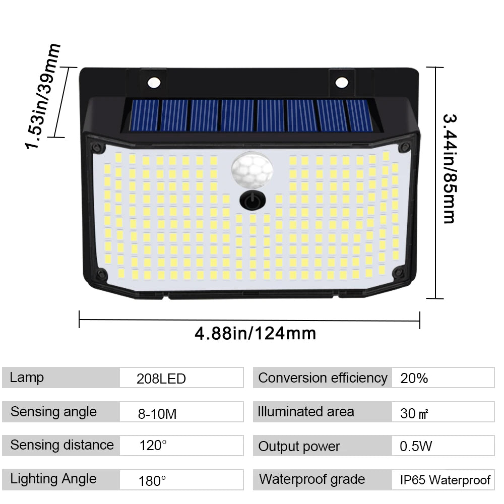 138 LED solar lamp outdoor