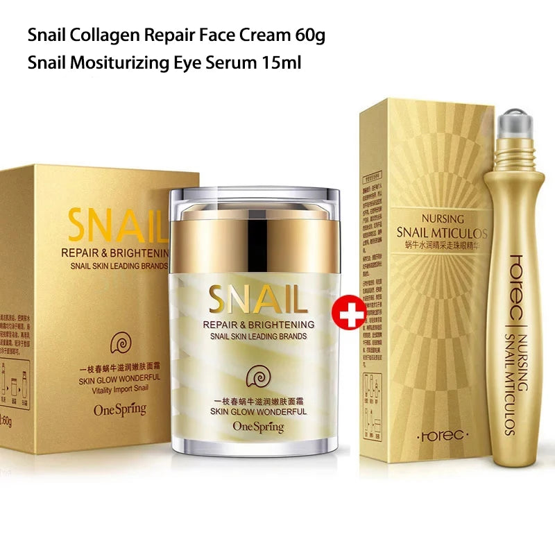 Snail  Collagen Skincare Cream  Eye Serum