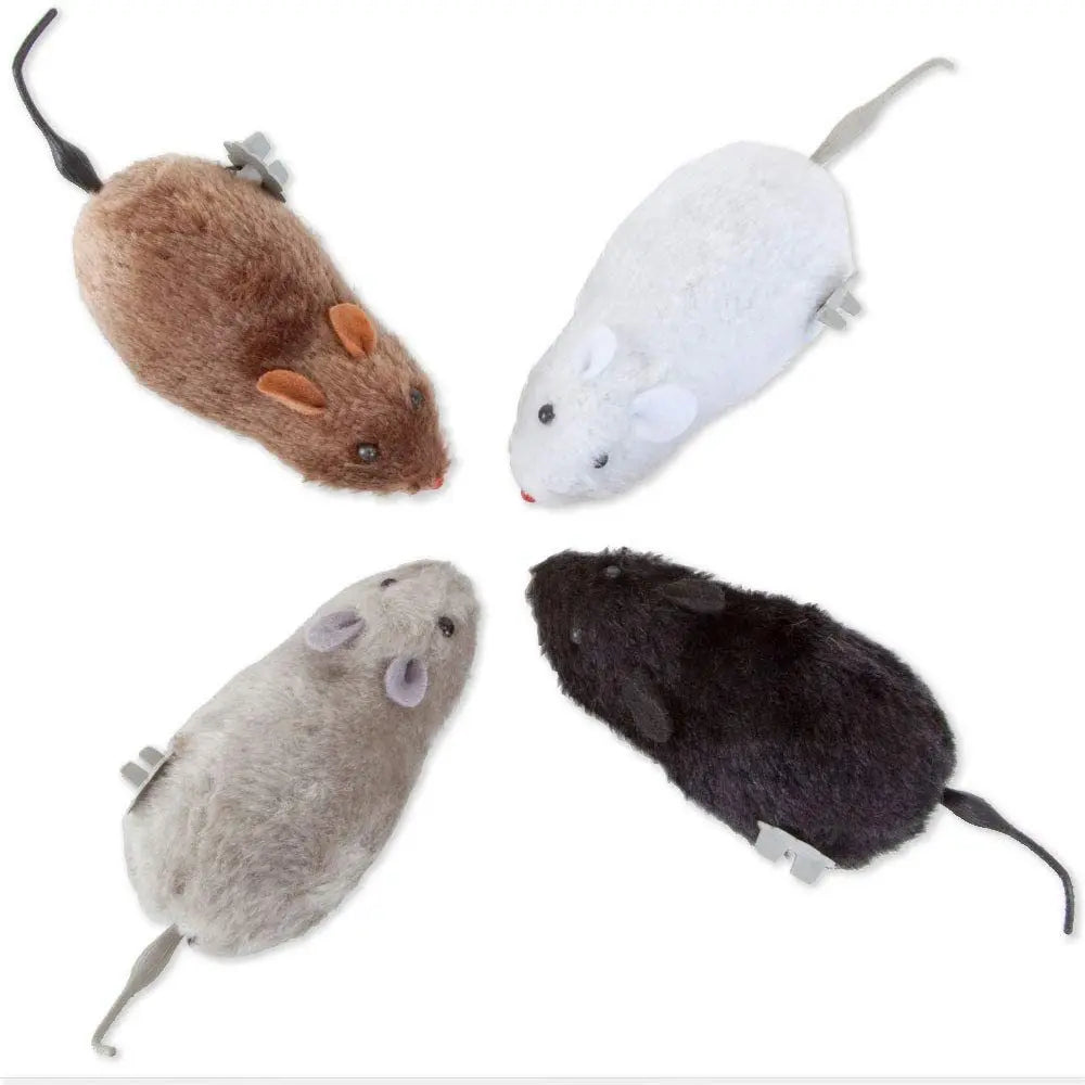 1Pc Funny Lifelike Plush Running Mouse .