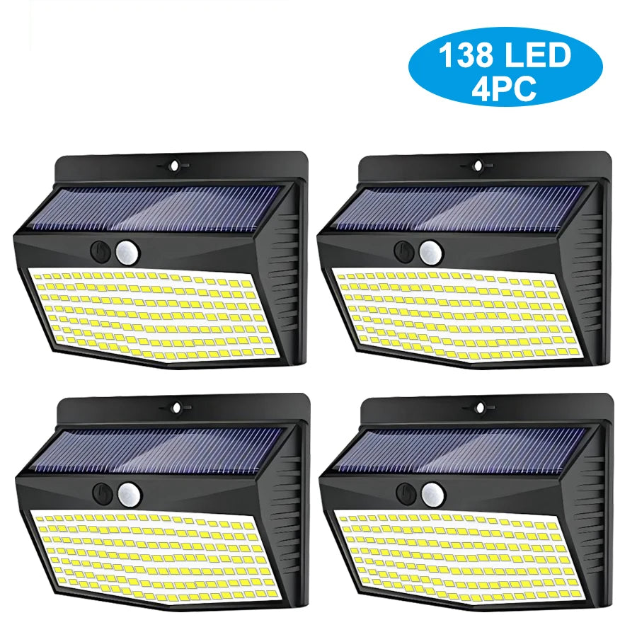 138 LED solar lamp outdoor