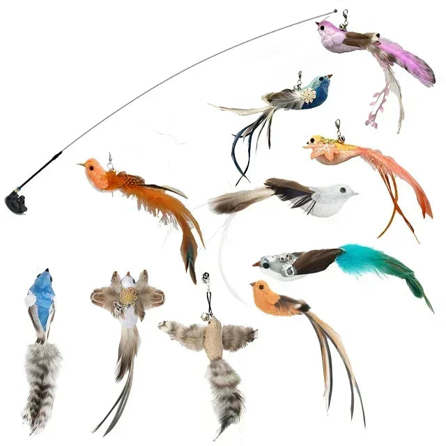 Simulation Bird Cat Toys Funny Interactive .