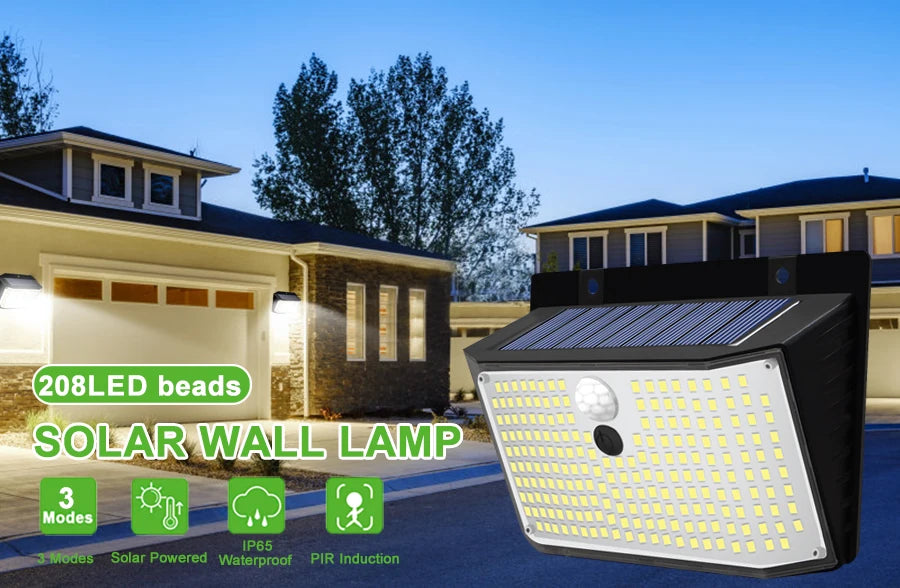 138 LED solar lamp outdoor