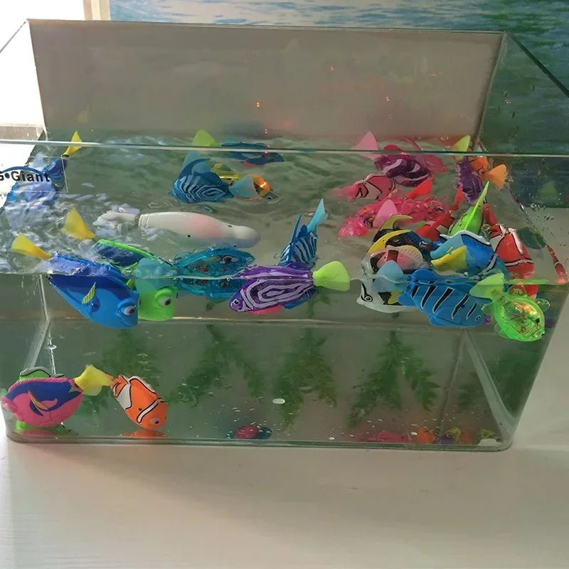 Cat Toy LED Inductive  Swimming Robot Fish Toys.