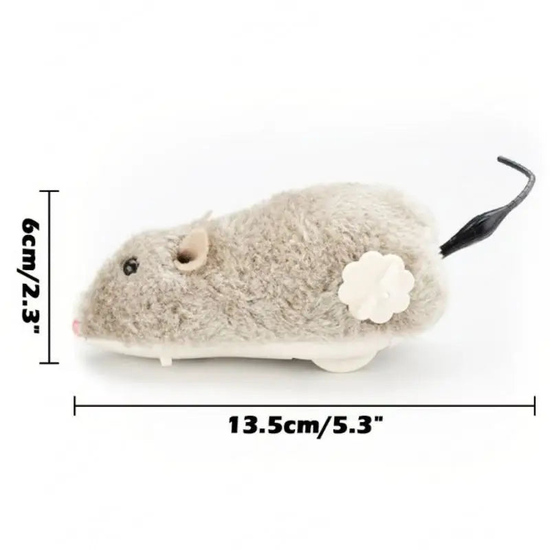 1Pc Funny Lifelike Plush Running Mouse .