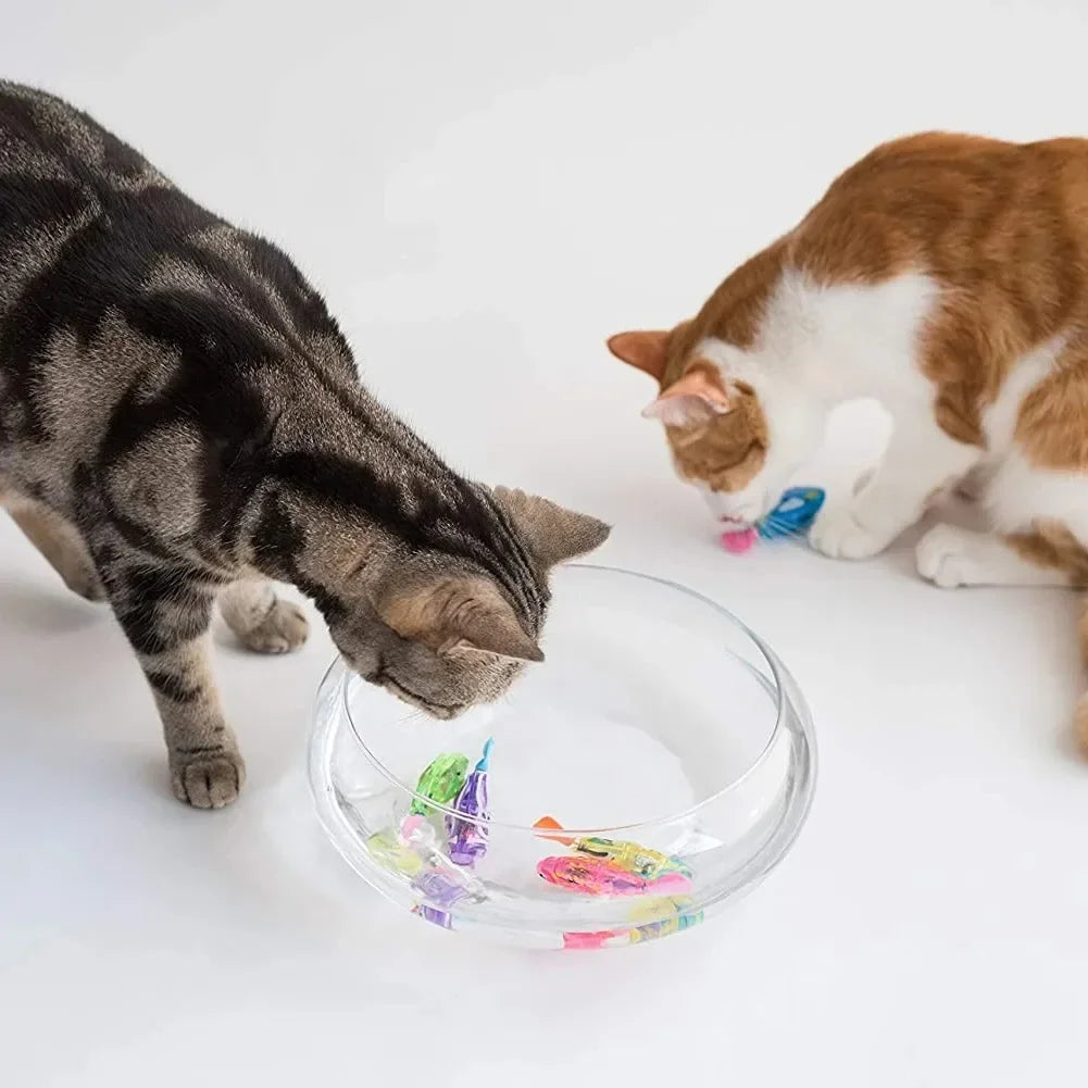 Cat Toy LED Inductive  Swimming Robot Fish Toys.