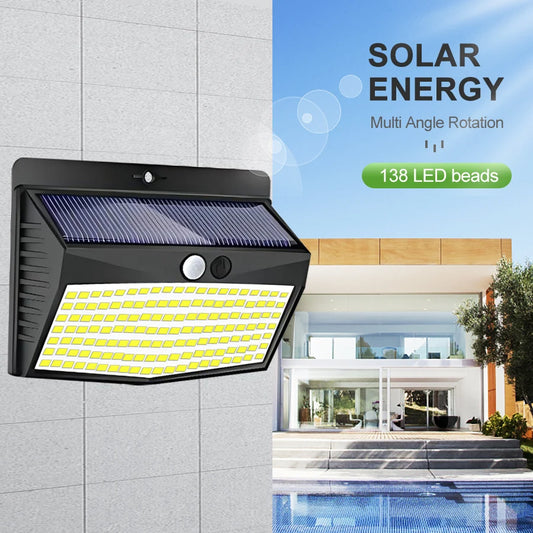 138 LED solar lamp outdoor