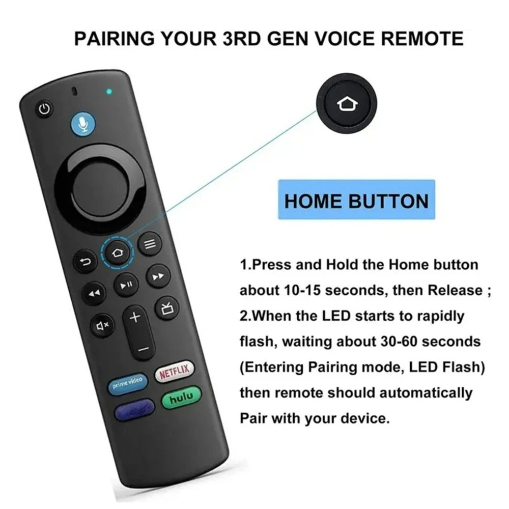 Smart Voice Remote Control Replacement TV Stick 4K MAX Lite Fire Cube Smart Remote Works With