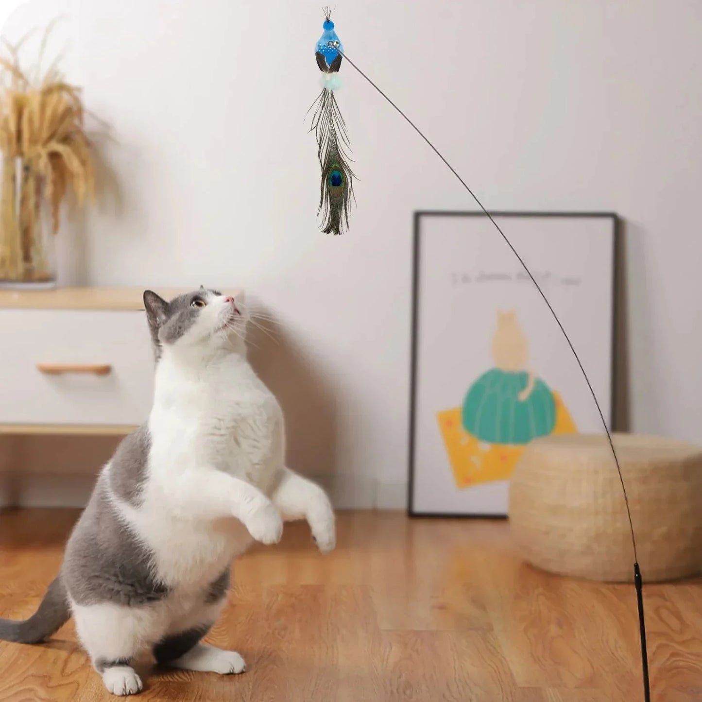 Simulation Bird Cat Toys Funny Interactive .
