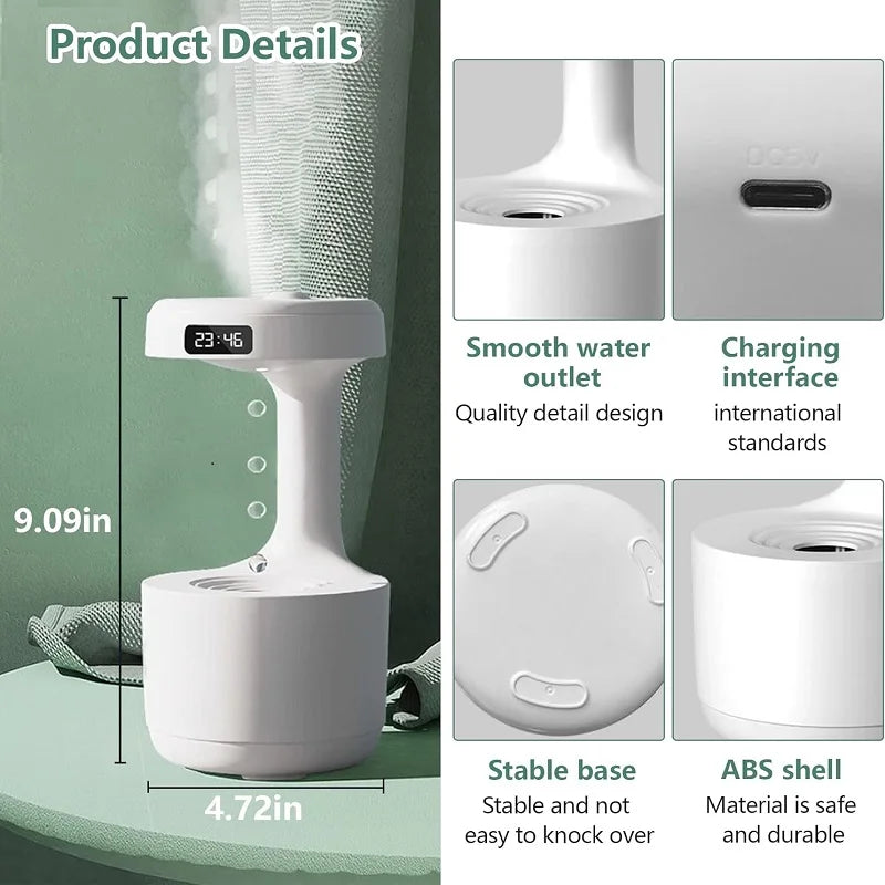 Anti-Gravity Humidifier New Ultrasonic Humidifier .