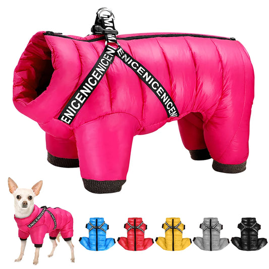 Winter Dog Jacket Coat .